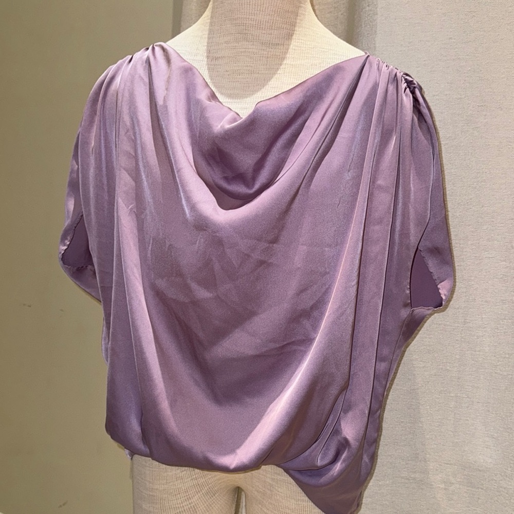 DO+BE Soft Purple Drape Blouse